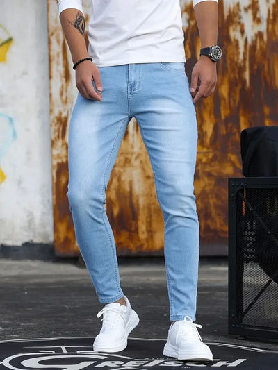Pantalones Vaqueros Slim Fit Retro con Lavado Vintage y Stretch - Image 20