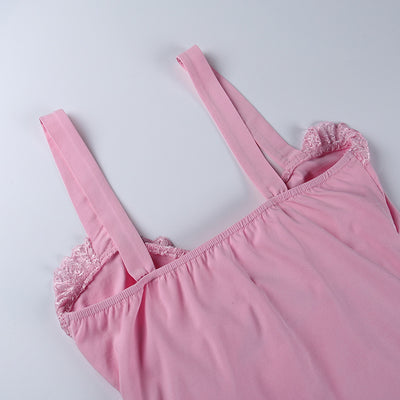 Vestido Deslizante con Encaje y Cordón Ajustable para Mujer - Image 4