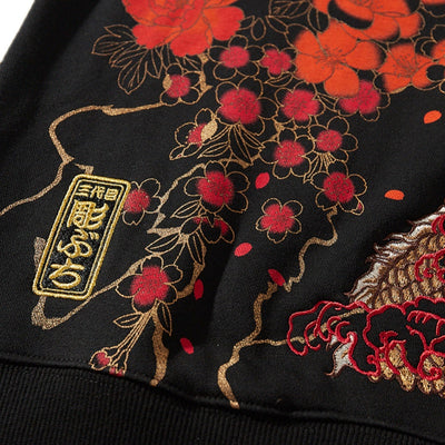 Sudadera Pesada Bordada de Industria Japonesa para Hombre - Image 6