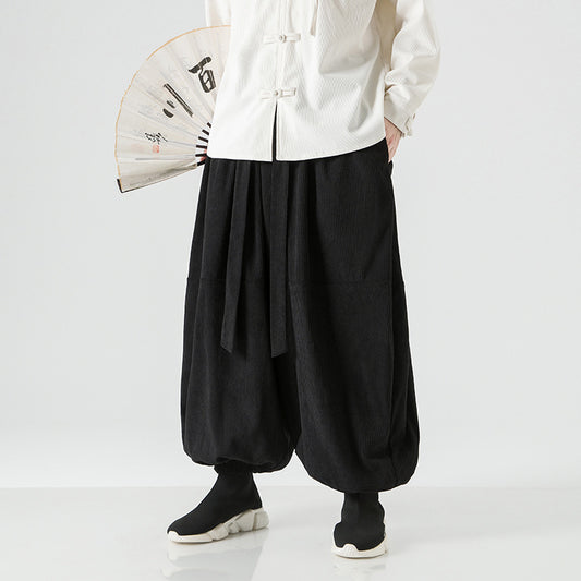 Pantalones Harem Sueltos para Hombre con Puños Elásticos - Image 2
