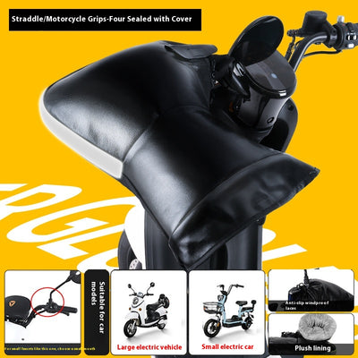 Guantes Térmicos Impermeables para Motocicleta Eléctrica con Forro Polar - Image 17