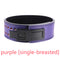 Purple single-breasted