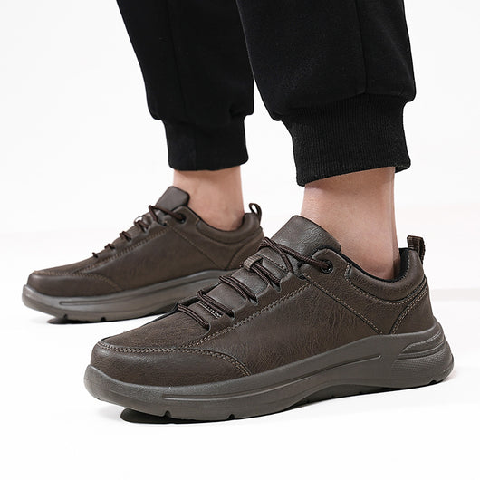 Zapatillas de Cuero Estilo Británico para Hombre - Sneakers Casuales y Deportivos - Image 7