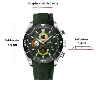 Reloj Deportivo Resistente al Agua con Banda de Silicona Colorida - Image 12