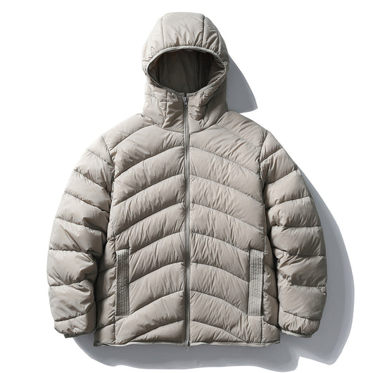 Chaqueta Acolchada con Capucha de Plumón de Pato Blanco - Image 2