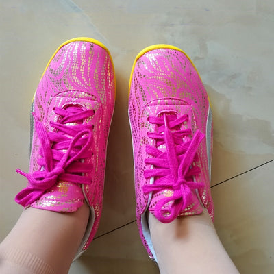 Zapatos de Tai Chi y Kung Fu para Niños - Diseño Floral Dazzle en Cuero - Image 18