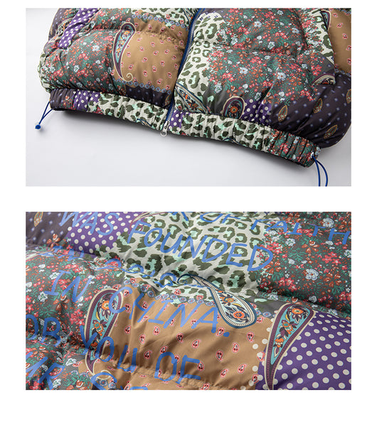 Chaqueta Térmica de Algodón Grueso con Estampado Floral de Anacardo - Image 18