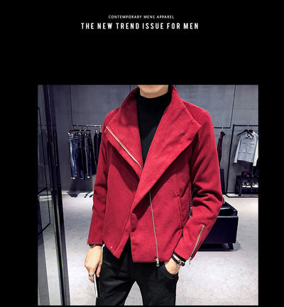 Abrigo de Lana Estilo Hong Kong para Hombre - Image 22