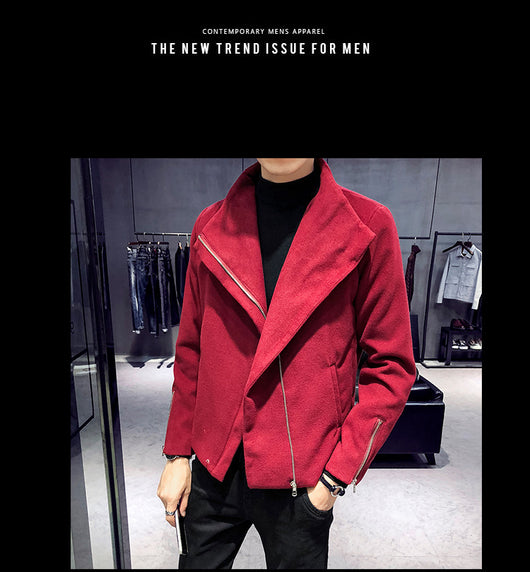 Abrigo de Lana Estilo Hong Kong para Hombre - Image 22