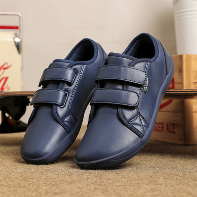 Zapatos Casuales de Cuero Ancho con Velcro para Hombre y Mujer Talla Grande - Image 9
