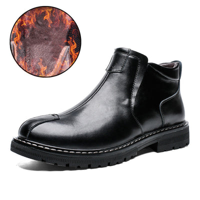 Botas Casuales de Cuero Martin para Hombre Talla Grande - Image 4
