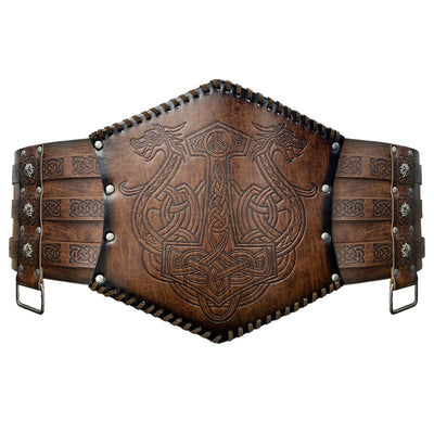Cinturón Ancho Estilo Vikingo Nórdico con Relieve - Image 13