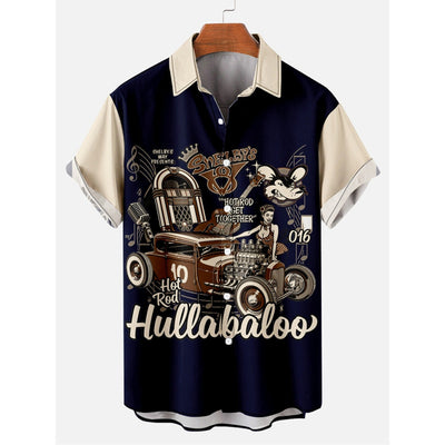 Camisa Estampada de Manga Corta para Hombre - Image 6