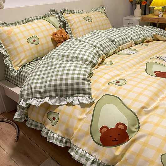Juego de Cama Princesa 4 Piezas con Funda Nórdica Estampado Corazones - Image 4