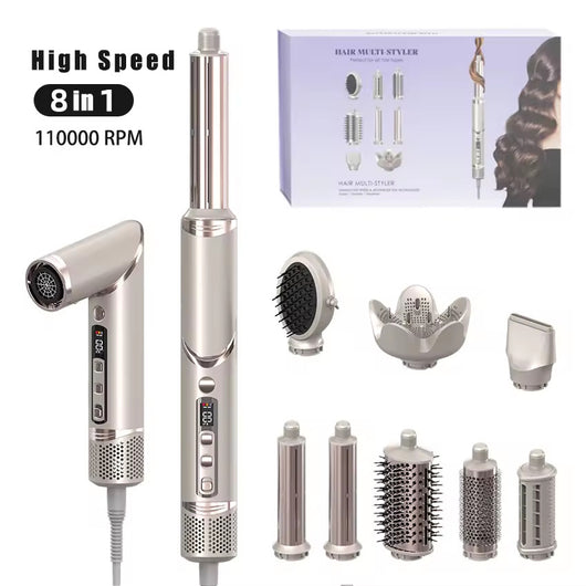 Secador de Cabello 8 en 1 Plegable con Peine de Aire Caliente