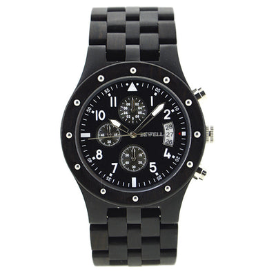 Reloj de Madera para Hombre con Agujas Luminosas - Estilo Moderno y Elegante - Image 2