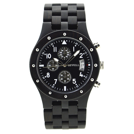 Reloj de Madera para Hombre con Agujas Luminosas - Estilo Moderno y Elegante - Image 2