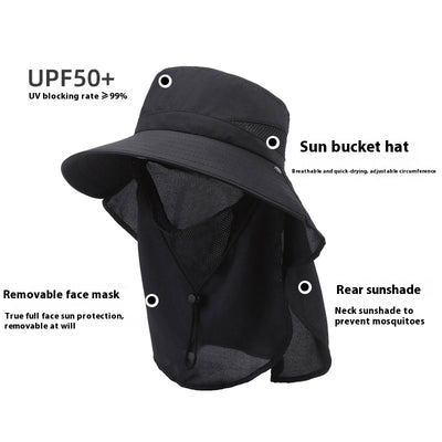 Sombrero Pescador de Ala Ancha con Protección UV para Hombre - Image 3