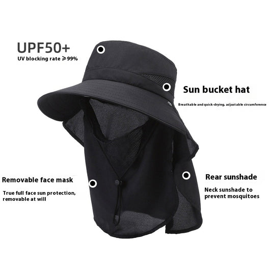 Sombrero Pescador de Ala Ancha con Protección UV para Hombre - Image 3