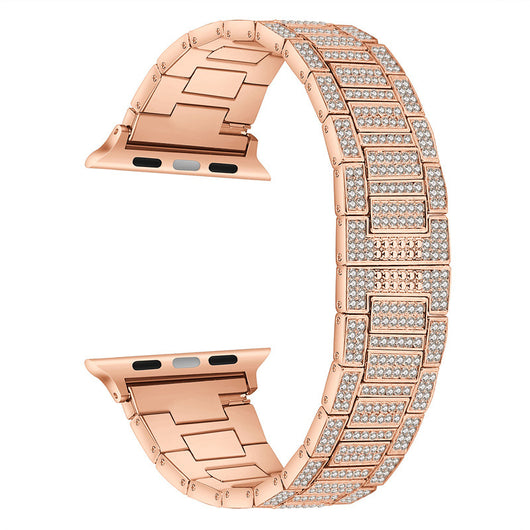 Correa de Reloj Mariposa de Diamante Completo en Aleación - Image 19