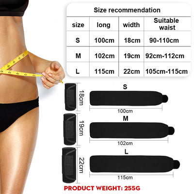 Person wearing a black neoprene abdominal waist trainer, with visible sweat on their toned midsection. - Image 4