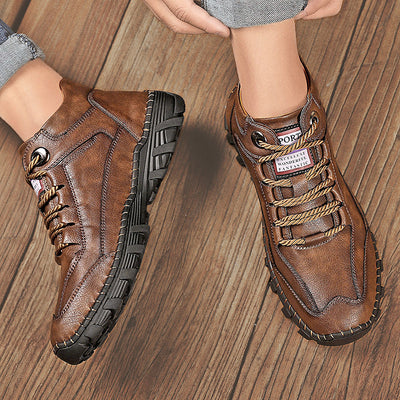 Botas Casuales para Hombre con Costura a Mano y Cuero Cálido - Image 7