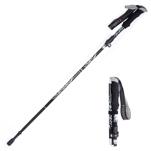 Bastones de Trekking Ultraligeros Ajustables 5 Secciones - Postes Anti Impacto