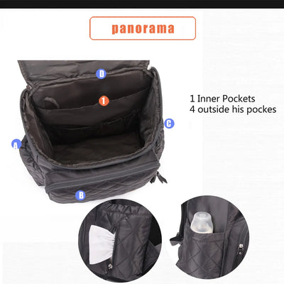 Mochila Multifuncional para Mamá con Espacio para Bebé - Image 25
