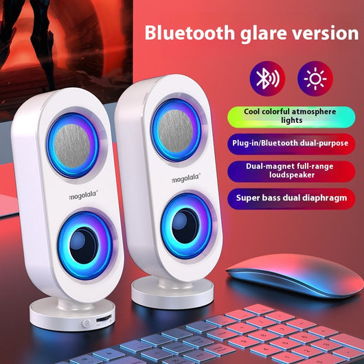 Parlante Subwoofer de Escritorio con Bluetooth y USB Dual - Image 7
