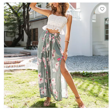 Pantalones Impresos Ultradelgados con Aberturas - Colección Primavera Verano
