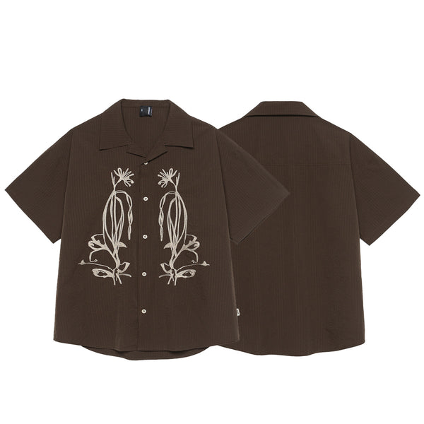 Camisa Tipo Cubana Impermeable de Secado Rápido