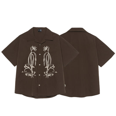 Camisa Tipo Cubana Impermeable de Secado Rápido