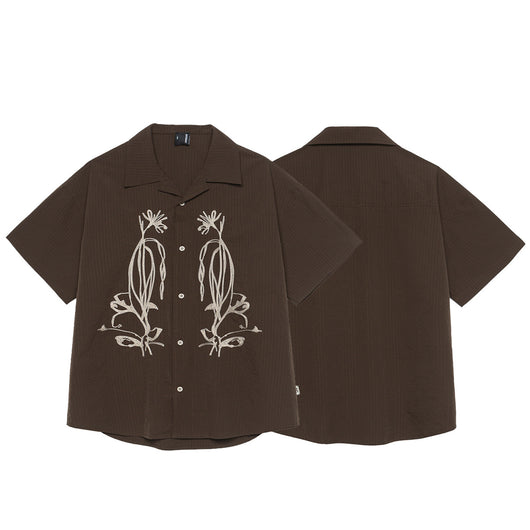 Camisa Tipo Cubana Impermeable de Secado Rápido