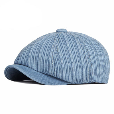 Boina Octagonal Denim Lavado Primavera Otoño - Image 11