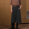 Pantalones Plisados Grises con Detalle Floral - Largo Siete Cuartos