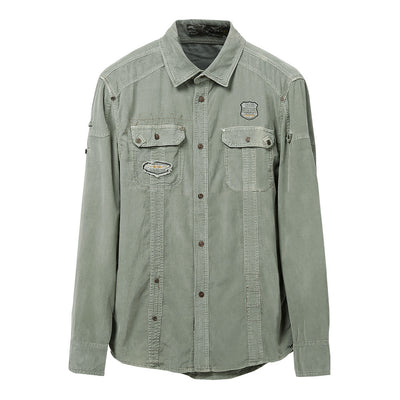 Camisa de Trabajo Talla Grande para Hombre - Algodón Manga Larga Deportiva - Image 4