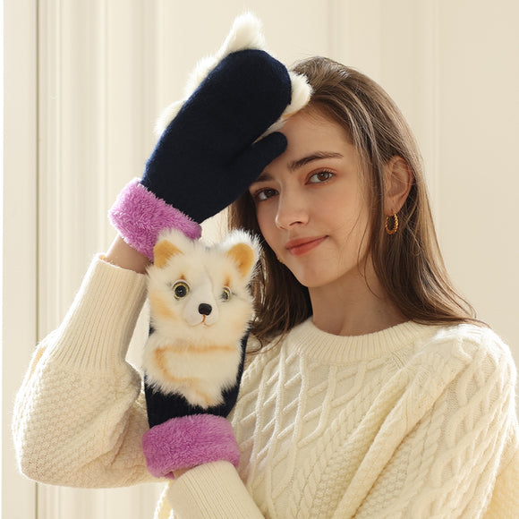 Guantes Térmicos Infantiles de Felpa con Diseños de Animales