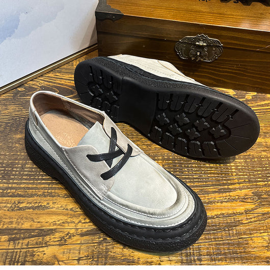 Zapatos de Cuero Genuino con Plataforma para Hombre - Slip-on Cómodos - Image 15