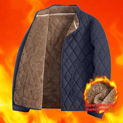 Chamarra de Algodón Grueso Forrada en Fleece para Hombre - Image 6