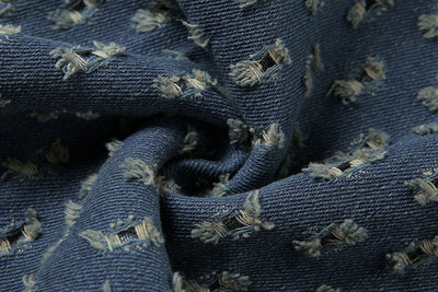 Jeans Talle Alto Pierna Ancha con Rotos - Diseño Versátil y Moderno - Image 8