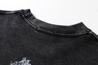 Playera Estampada con Flores de Rosa para Hombre - Image 6