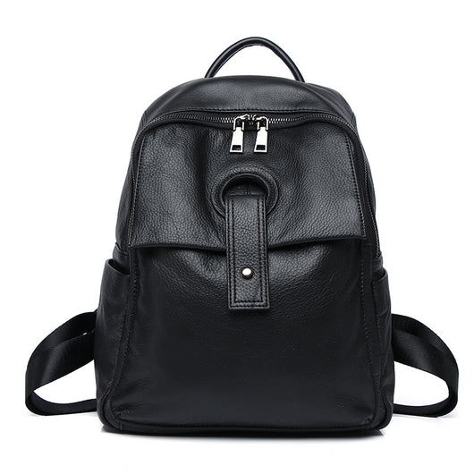 Mochila Bolso de Cuero Genuino para Mujer - Gran Capacidad y Estilo - Image 3