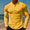 Polo Casual de Manga Larga Slim Fit con Textura Waffle