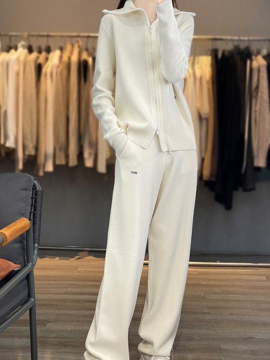 Cardigan de Mujer con Cuello Solapa y Cierre de Cremallera - Image 10