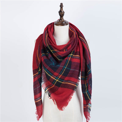 Bufanda Larga con Triángulos para Mujer - Chal Otoño Invierno - Image 51