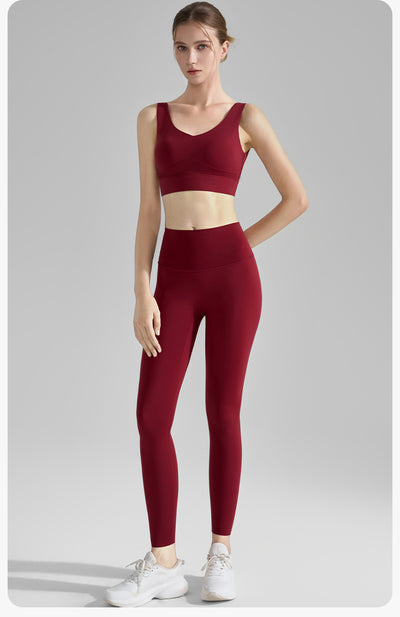 Sostén Deportivo V-Escote con Soporte Anti-Impacto para Yoga y Fitness - Image 17