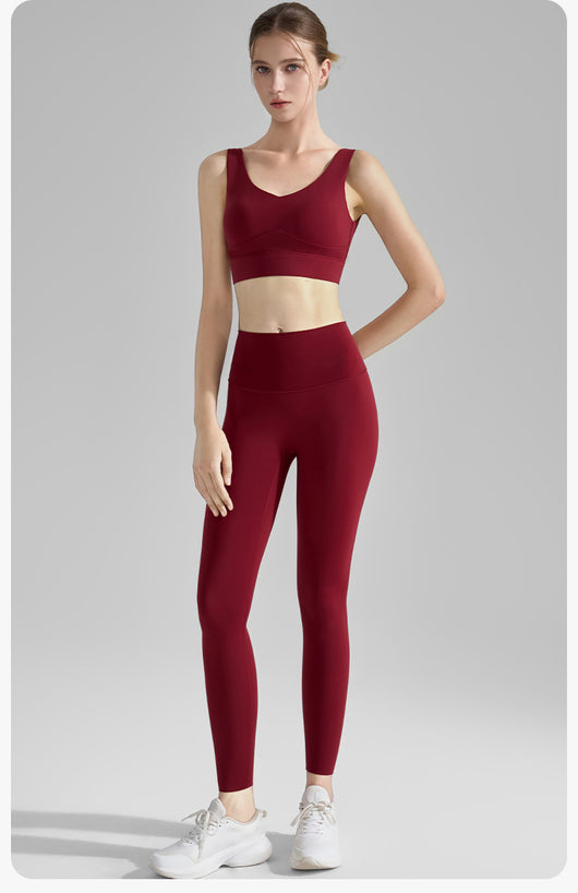 Sostén Deportivo V-Escote con Soporte Anti-Impacto para Yoga y Fitness - Image 17