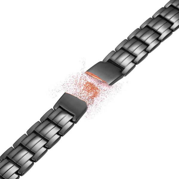Pulsera Magnética de Cobre Rojo Doble Fila Tortuga para Hombre