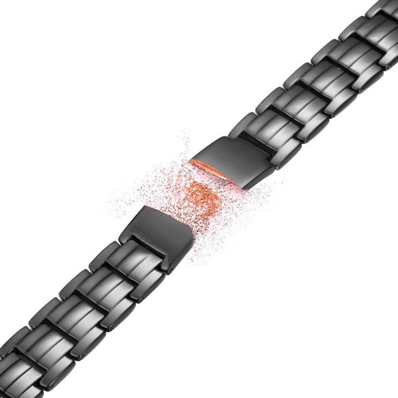 Pulsera Magnética de Cobre Rojo Doble Fila Tortuga para Hombre