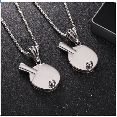 Dije de Tenis de Mesa para Hombre - Collar Hip-Hop Trendy con Colgante Declarativo - Image 9